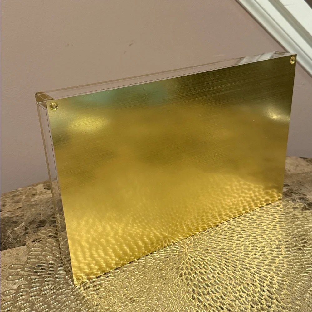 Tizo Lucite Decorative Tray, Gold